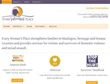 Tablet Screenshot of everywomansplace.org